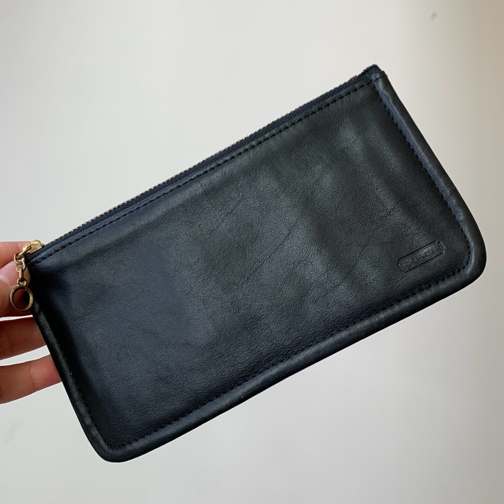 Black 🖤 Vintage Coach Skinny Case (7170) | Cosmetic Bag, Zippered Pouch
